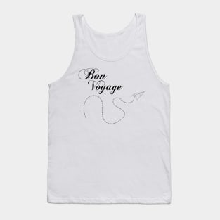 Travel - Bon Voyage - Cute and funny Paper Plane Traveler Gift Tank Top